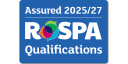 RoSPA assured 2025-2027 logo to show their approval of our training